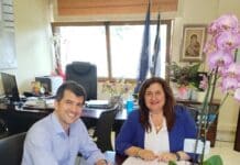 Συνάντηση της Δημάρχου Διονύσου με το νέο Πρόεδρο του ΣΠΑΠ, Β. Ξυπολυτά