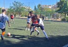 Αγώνες ποδοσφαίρου έδωσαν τα παιδιά των αθλητικών προγραμμάτων του Αμαρουσίου