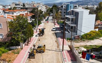 Σε εξέλιξη το έργο της διάνοιξης και ανάπλασης τμήματος της οδού Κέκροπος στο Σωρό