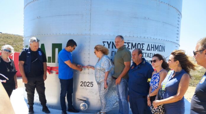 Έναρξη επιχειρησιακής λειτουργίας της νέας ανοιχτής υδατοδεξαμενής στα Μελίσσια από τον Πρόεδρο ΣΠΑΠ Βασίλη Ξυπολυτά και τη Δήμαρχο Νατάσσα Κοσμοπούλου Έναρξη επιχειρησιακής λειτουργίας της νέας ανοιχτής υδατοδεξαμενής στα Μελίσσια από τον Πρόεδρο ΣΠΑΠ Βασίλη Ξυπολυτά και τη Δήμαρχο Νατάσσα Κοσμοπούλου