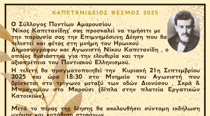 ΚΑΠΕΤΑΝΙΔΕΙΟΣ ΘΕΣΜΟΣ 2025