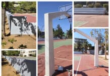 Εργασίες ελαιοχρωματισμού στο 1ο ΓΕΛ Πεύκης