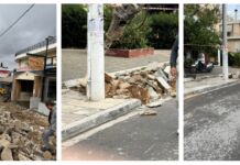 Σε πλήρη εξέλιξη οι εργασίες στην κεντρική πλατεία Λυκόβρυσης