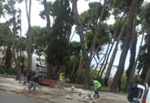 Χωροθέτηση πεζοδρομίου για εγκατάσταση περιπτέρου στην οδό Βύρωνος