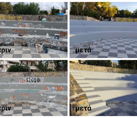 Εργασίες ανακαίνισης στο θεατράκι της Πλατείας Ελευθερίας στη Λυκόβρυση