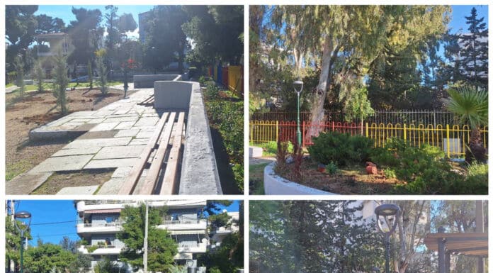 Φύτευση δέντρων στην παιδική χαρά στην οδό Κωνσταντινουπόλεως, στην Πεύκη Φύτευση δέντρων στην παιδική χαρά στην οδό Κωνσταντινουπόλεως, στην Πεύκη