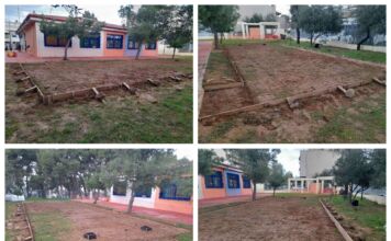 Παιδική χαρά στο 1ο και 2ο Νηπιαγωγείο Λυκόβρυσης