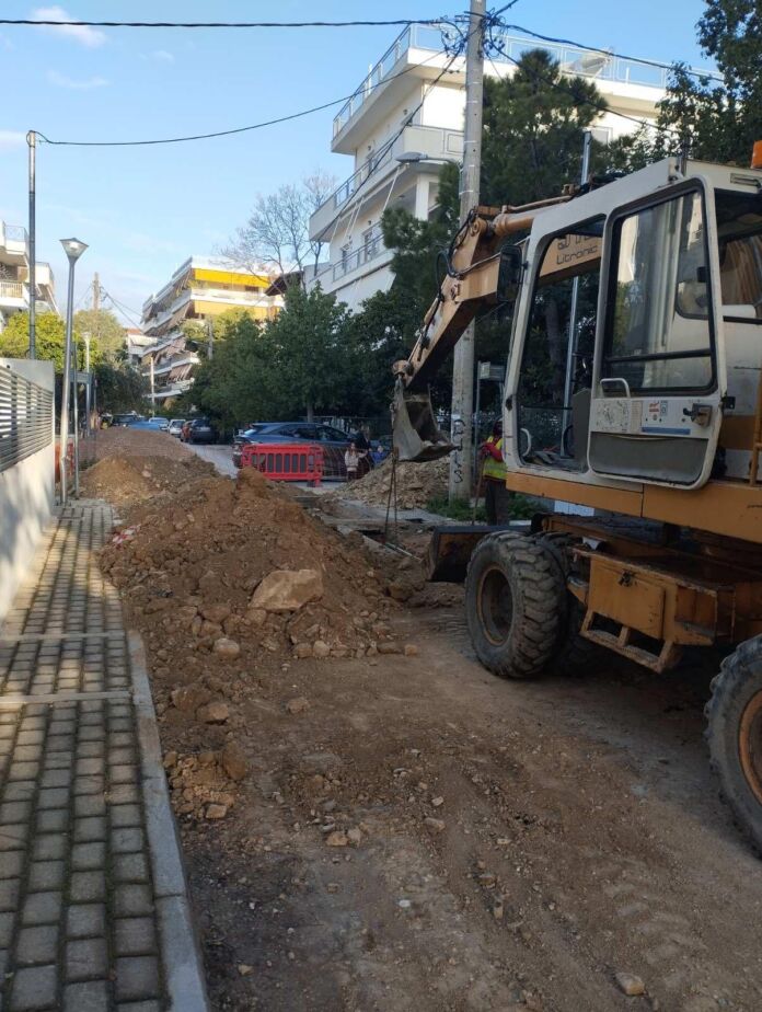 Αντικατάσταση αποχέτευσης οδός Κοτοπούλη (2)