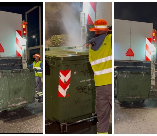 Ξεκίνησε το πλύσιμο και η απολύμανση κάδων στον Δήμο Λυκόβρυσης – Πεύκης