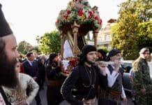 Με κάθε επισημότητα η υποδοχή της Ιεράς Εικόνας της Παναγίας Σουμελά για πρώτη φορά στην Κηφισιά