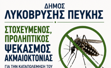 Ενημέρωση για τον ιό του Δυτικού Νείλου – Μέτρα προστασίας και ενέργειες καταπολέμησης κουνουπιών